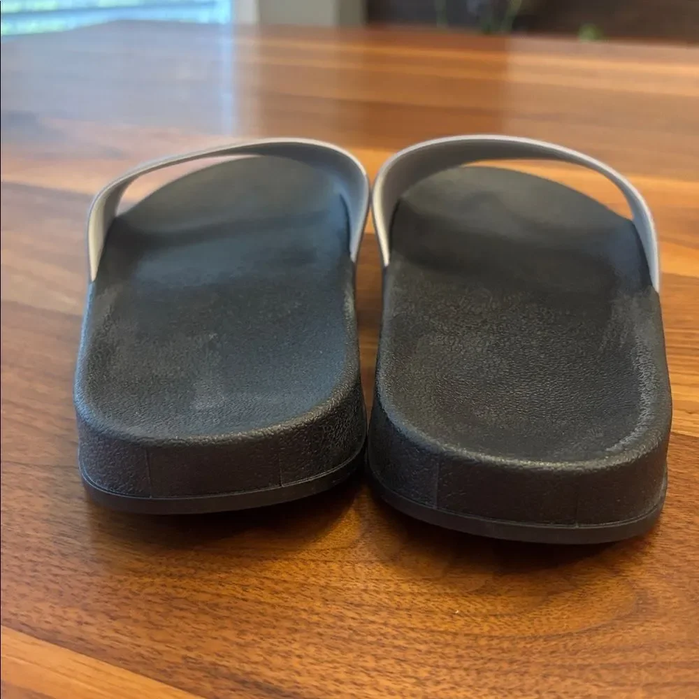 NEW Womens Nashville Sounds Triple A Baseball Gray Black Slides Sandals Size 8